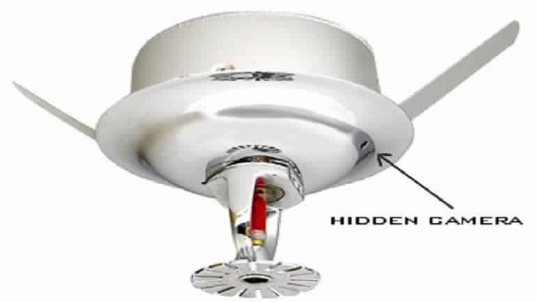 Hidden Camera in Sprinkler Head